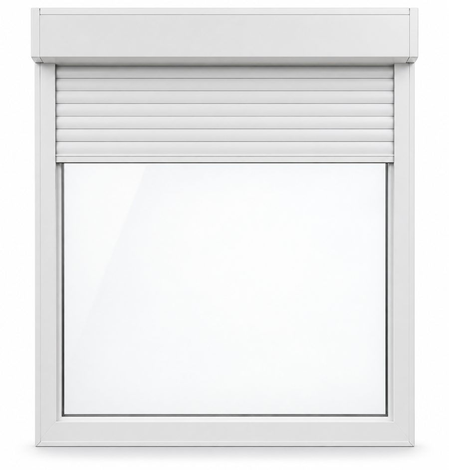 Ventana PVC fija, 1 hoja, blanco